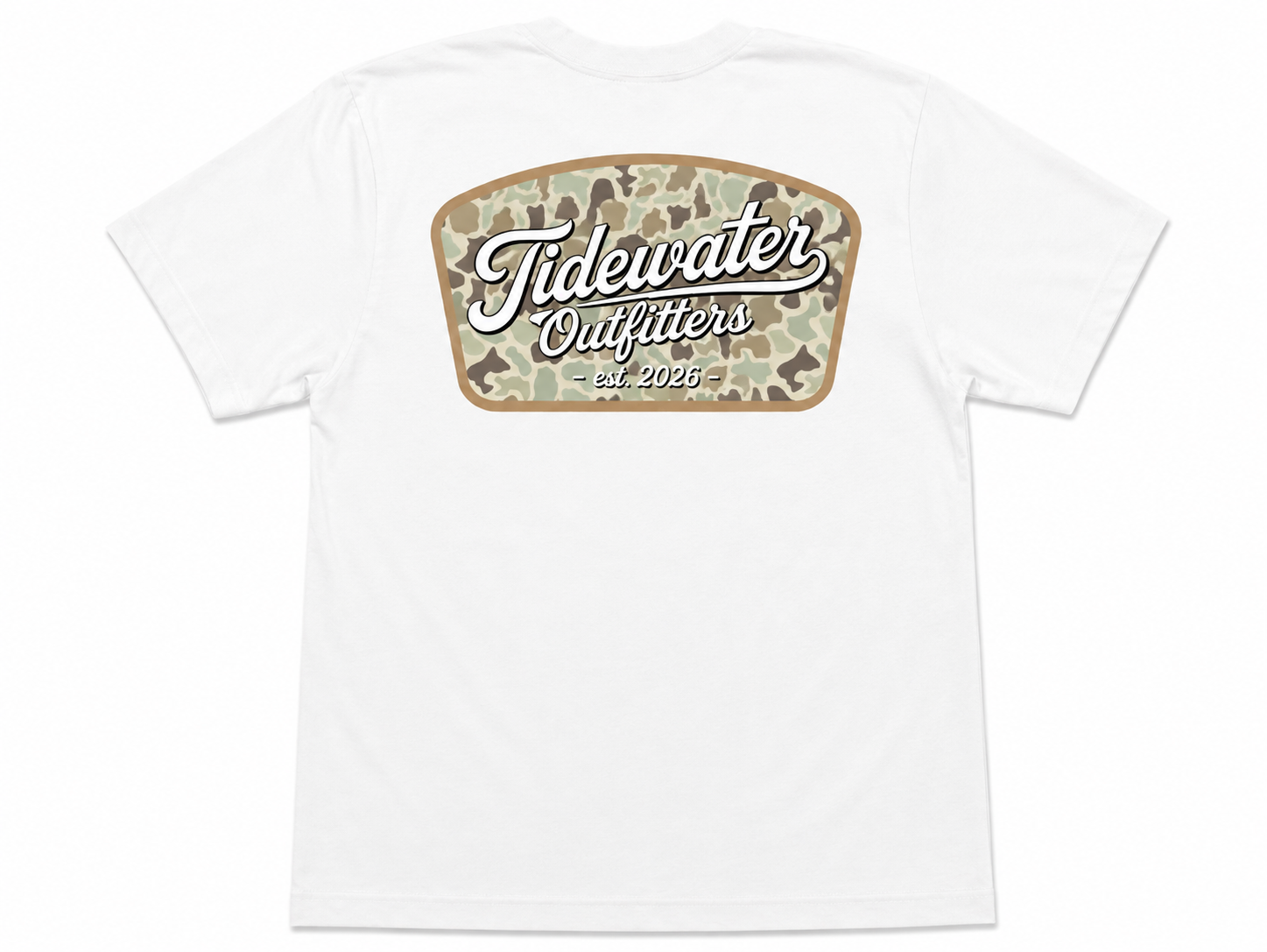 classic logo green camo T-shirt