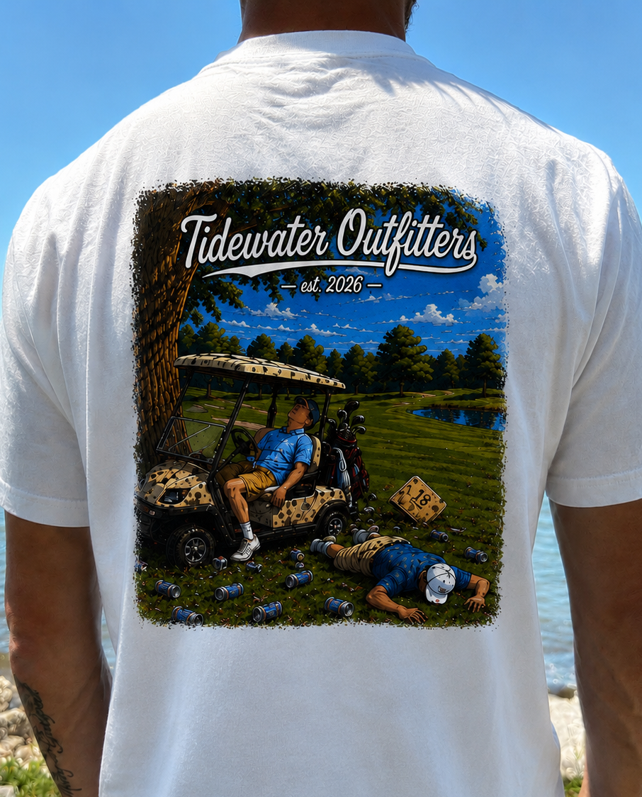 somewhere on the green T-shirt